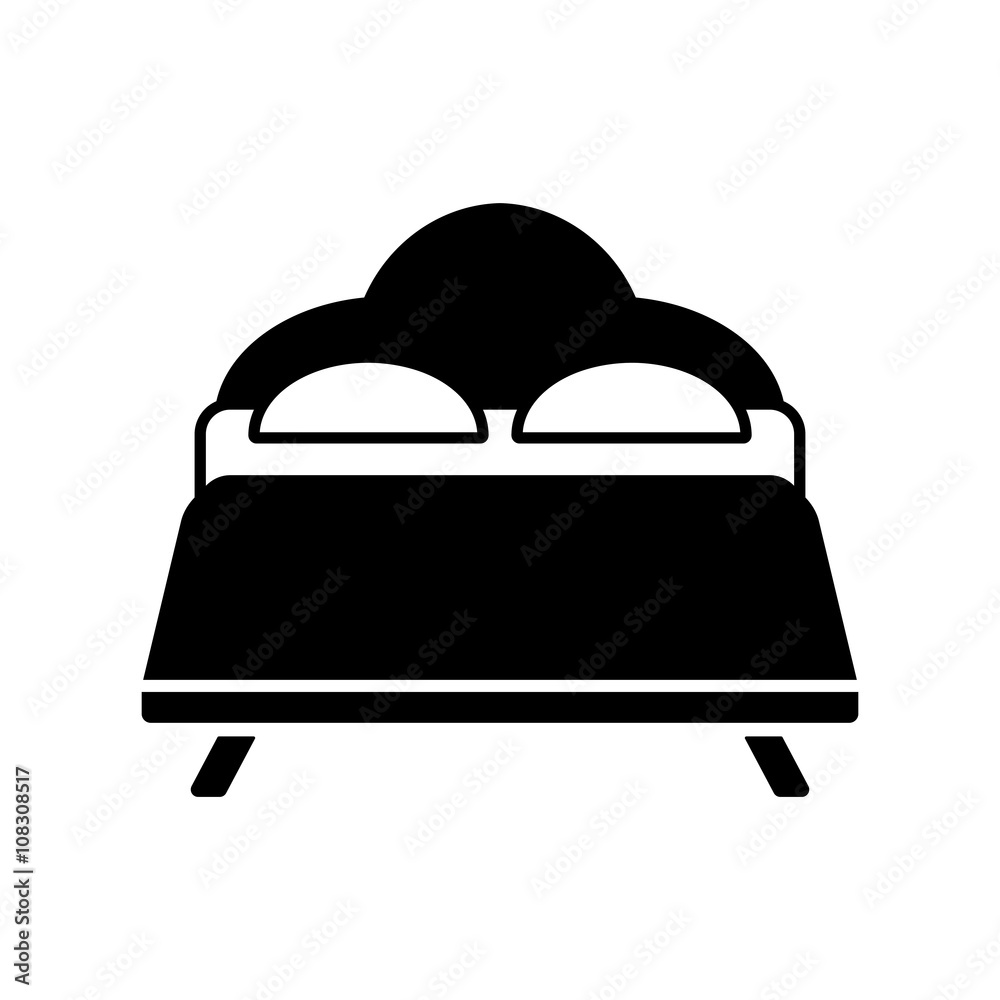 bed black simple icon bed black simple icon