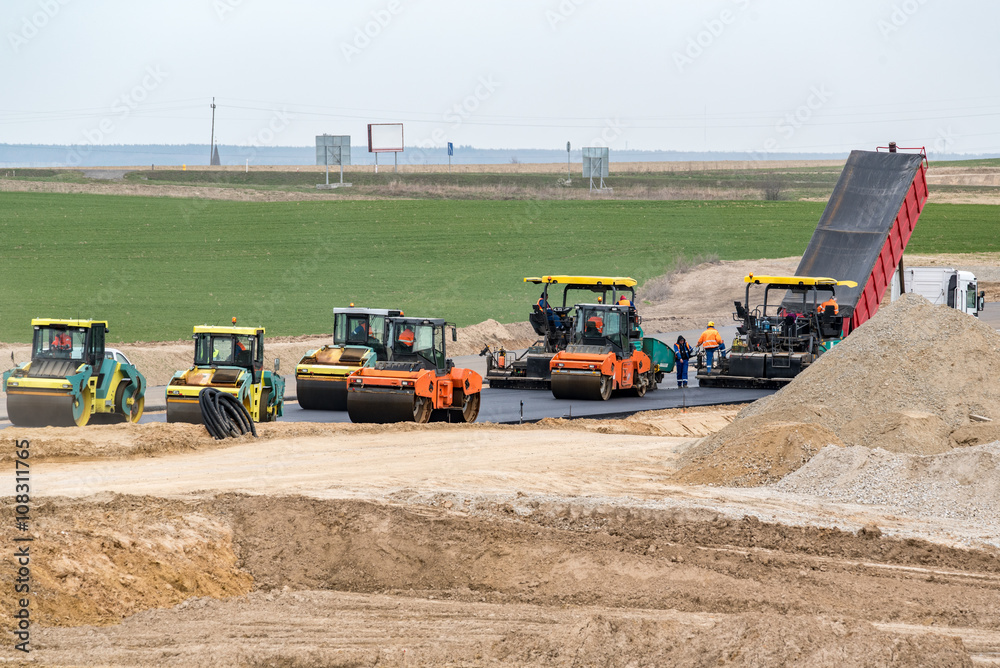 Obraz premium New road construction