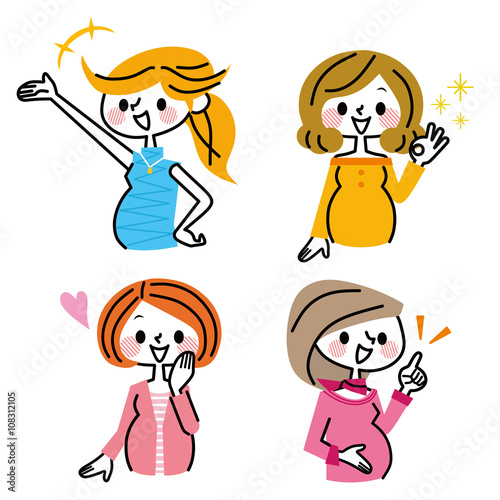 妊婦　グループ　ポジティブ