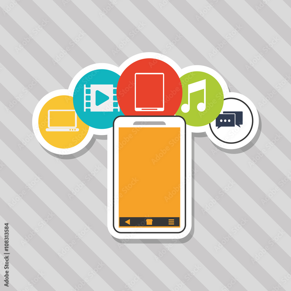 Smartphone icon design , vector illustration Smartphone icon design , vector illustration