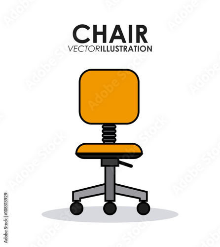 office related chairs, vector illustration, vector illustration