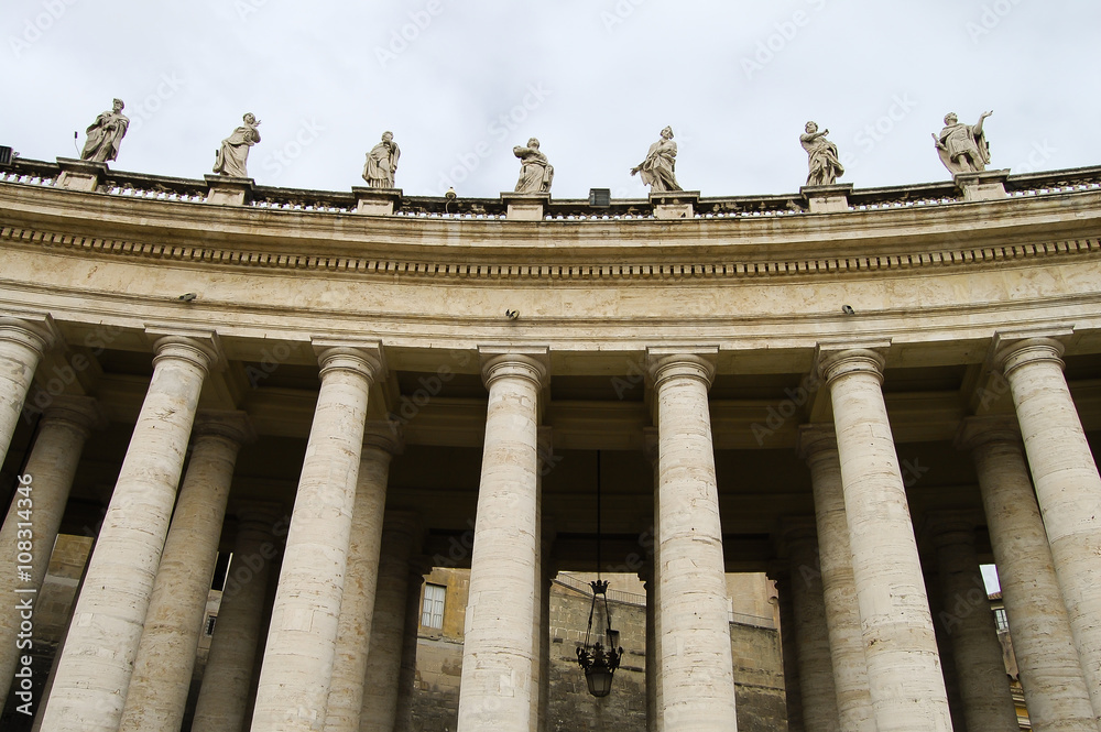 Columns in Saint Peter's Square - Vatican City
