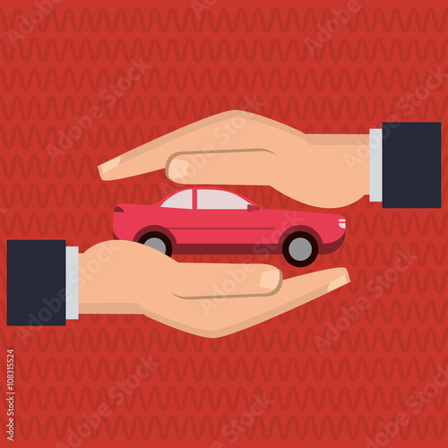 Illustration design of insurance, editable vecctor