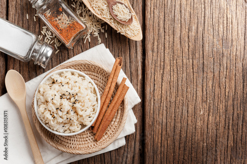 cooked brown rice