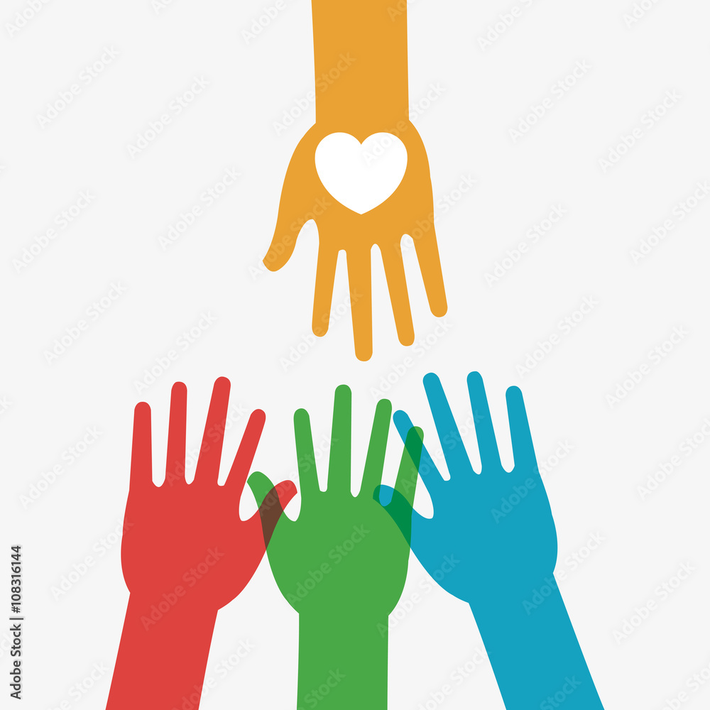 Fototapeta premium Graphic design of help , editable vecctor