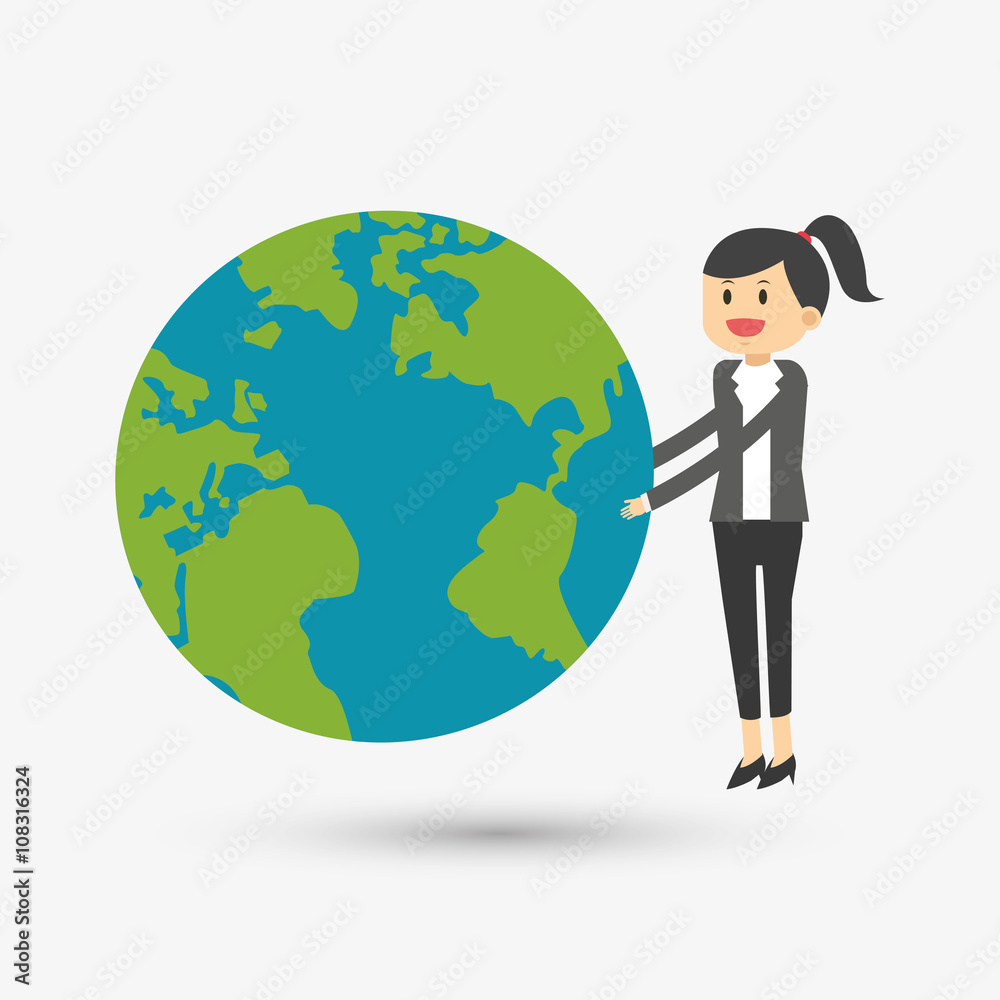 Graphic design of businesspeople , editable vecctor Graphic design of businesspeople , editable vecctor