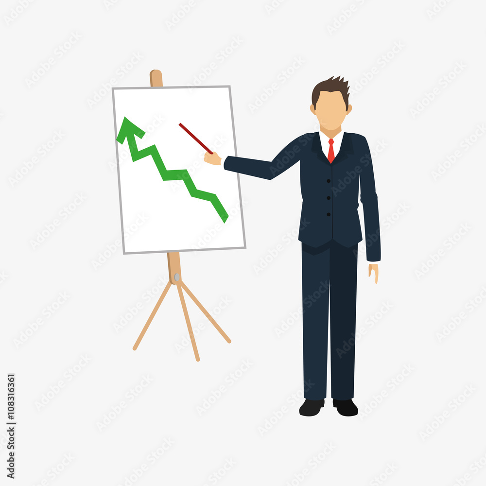 Graphic design of businesspeople , editable vecctor