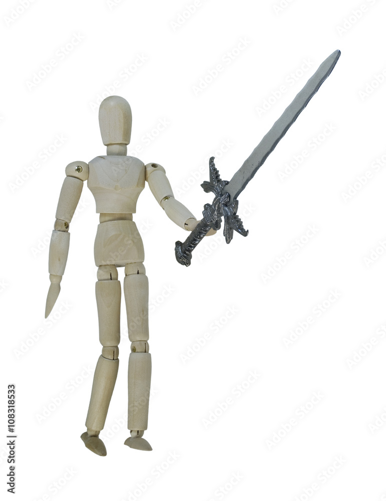 Man holding a heavy Sword