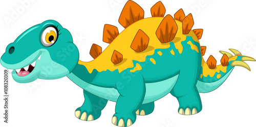 Fototapeta Naklejka Na Ścianę i Meble -  stegosaurus cartoon 