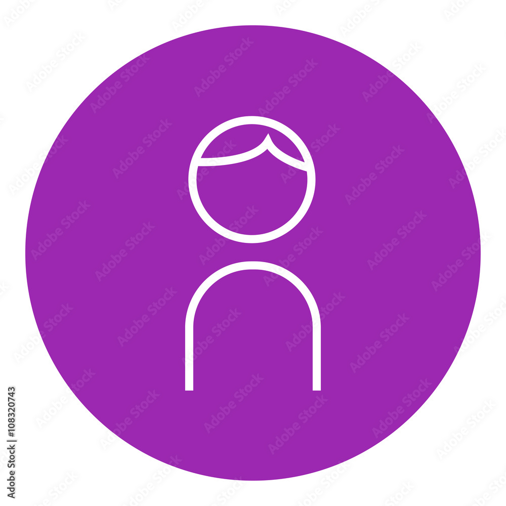 Businessman line icon. Businessman line icon.