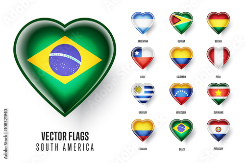 Vector flags icon of countries of South America. Brazil, Guyana, Bolivia, Chile, Colombia, Peru, Uruguay, Venezuela, Suriname, Ecuador, Paraguay. Free Download Vector flags icon of countries of South America. Brazil, Guyana, Bolivia, Chile, Colombia, Peru, Uruguay, Venezuela, Suriname, Ecuador, Paraguay. - GFXLoad