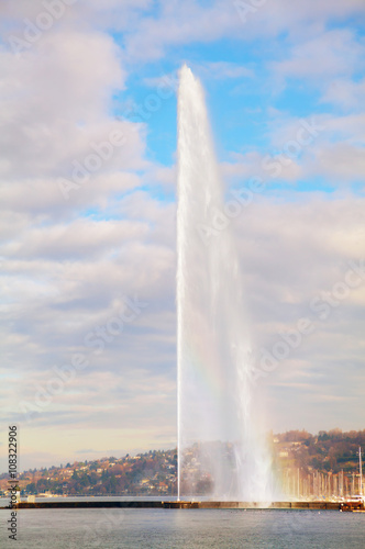 Geneva Water Fountain  Jet d Eau 