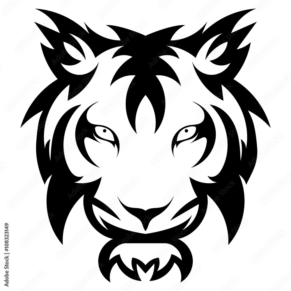 Tiger snake tattoo vector illustration on white background Stock Vector  Image & Art - Alamy