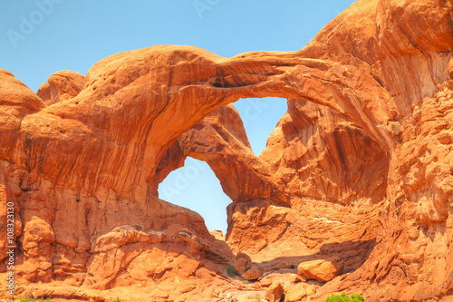 Obraz na płótnie The Double Arch at the Arches National Park w salonie