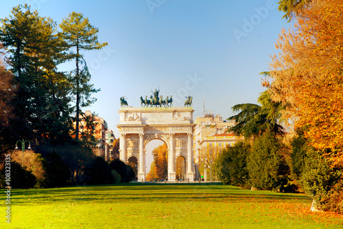Arch of Peace (Porta Sempione) in Milan