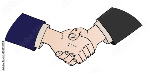 two shaking hands