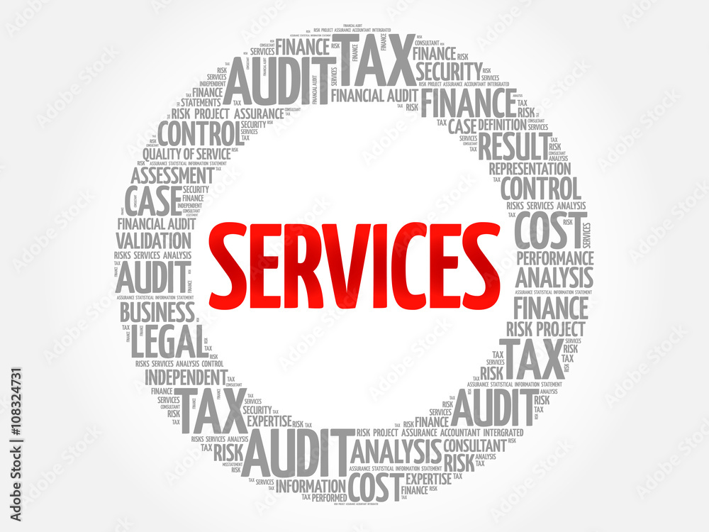 SERVICES word cloud, business concept SERVICES word cloud, business concept
