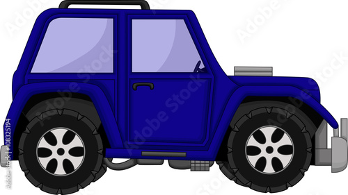 cute jeep car cartoon