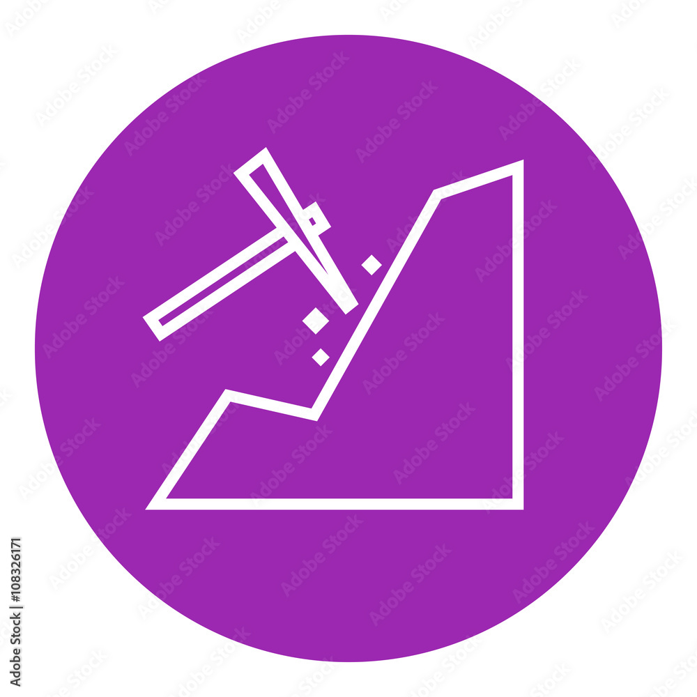 Mining line icon. Mining line icon.