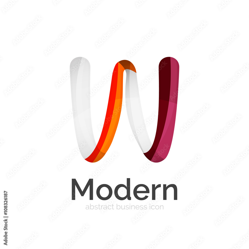 Vector ribbon logo Vector ribbon logo