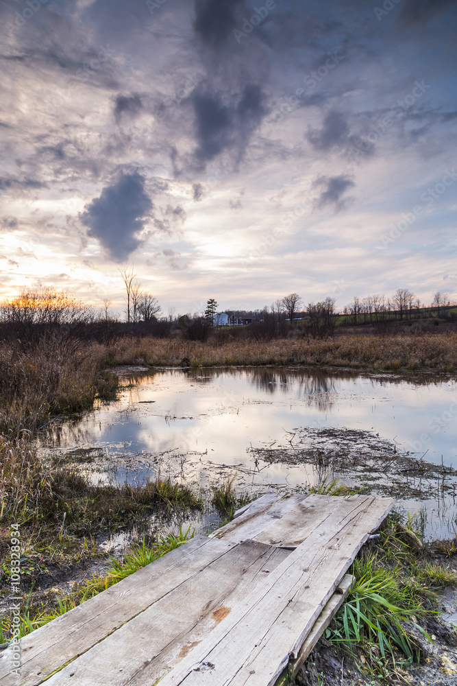 Scenic Rural Countryside Sunset Scenic Rural Countryside Sunset