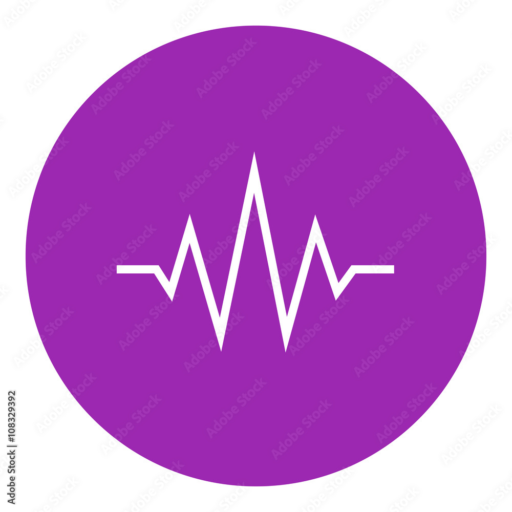 Sound wave line icon. Sound wave line icon.