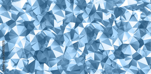 Abstract light blue polygonal mosaic background. Bright color  modern design.