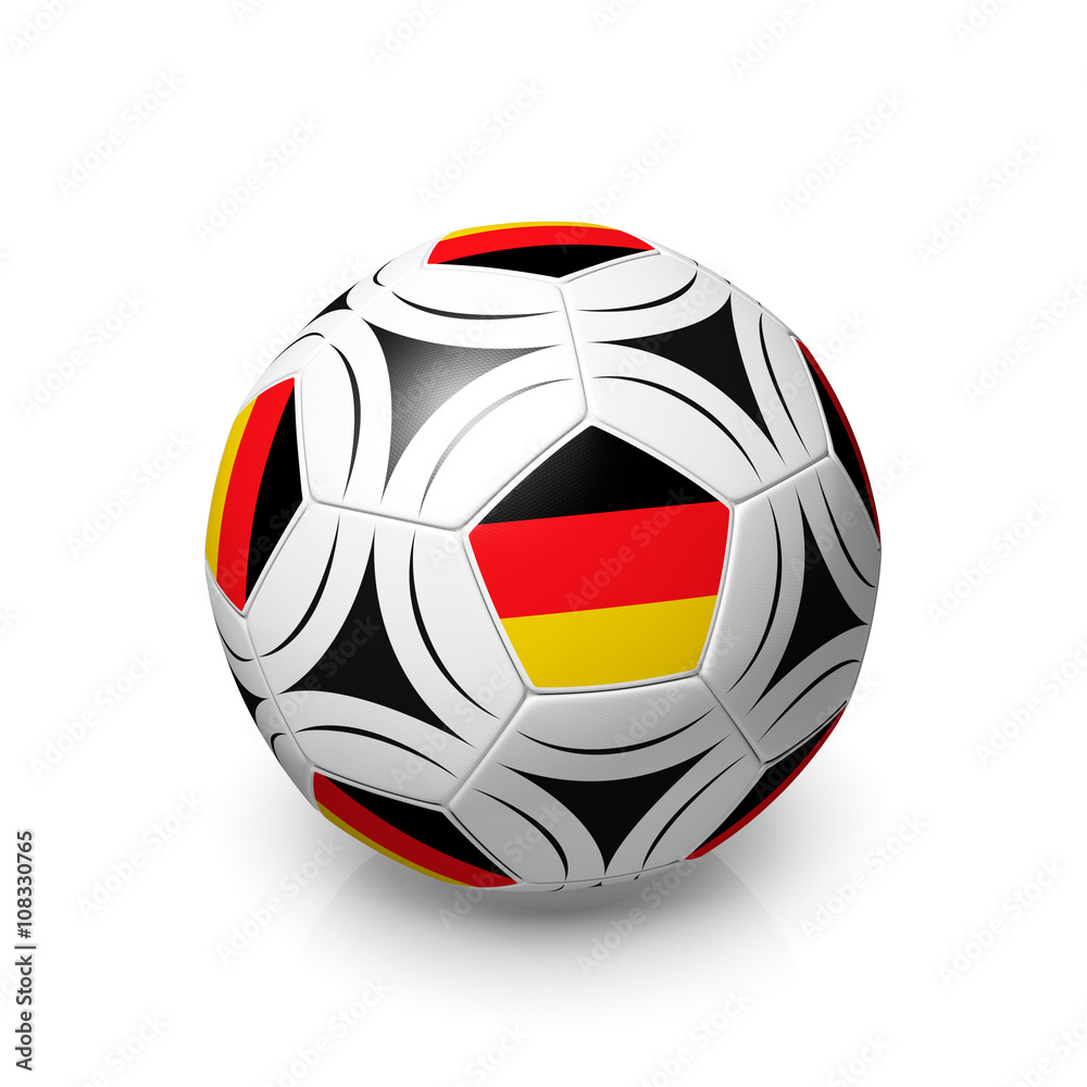 Obraz premium Football with a German flag