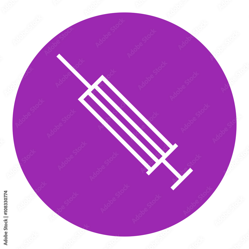 Syringe line icon. Syringe line icon.