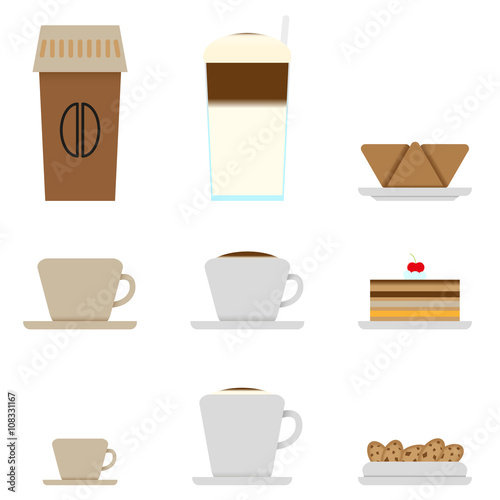 Coffee and Candy shop menu icons