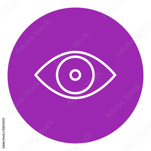 Eye line icon.
