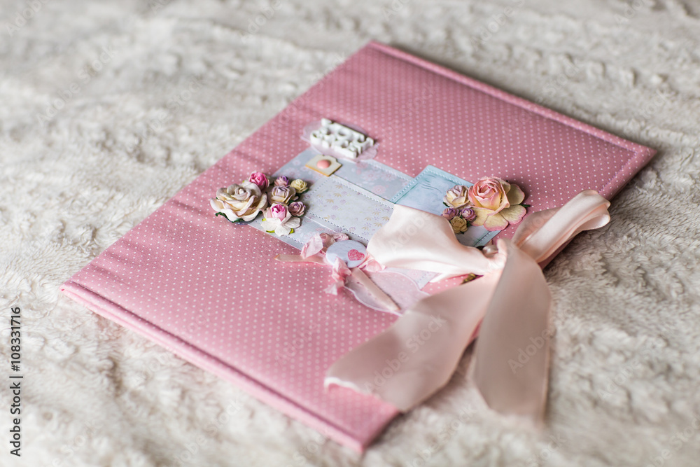 Hand made folder close-up