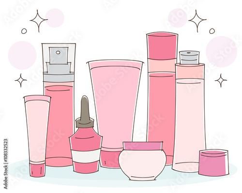 化粧品のイラスト