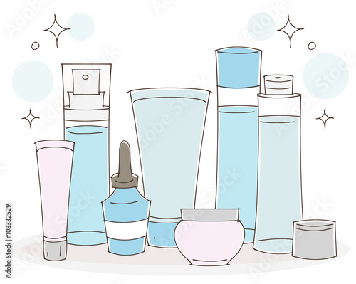 化粧品のイラスト