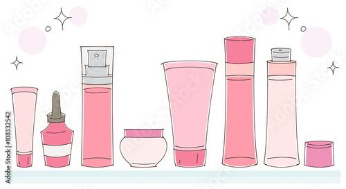 化粧品のイラスト