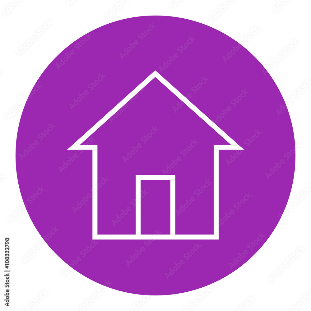 House line icon. House line icon.