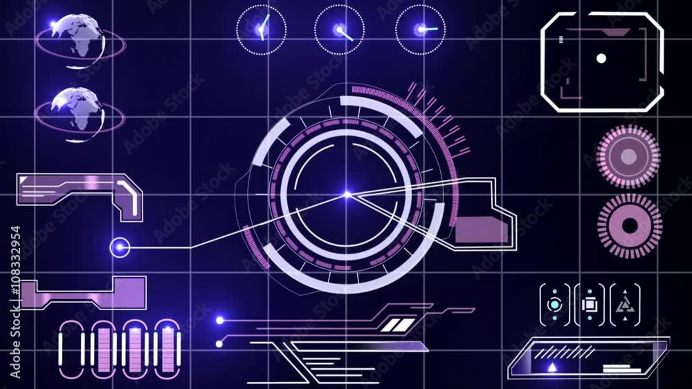 purple lighting heads up display user interface purple lighting heads up display user interface
