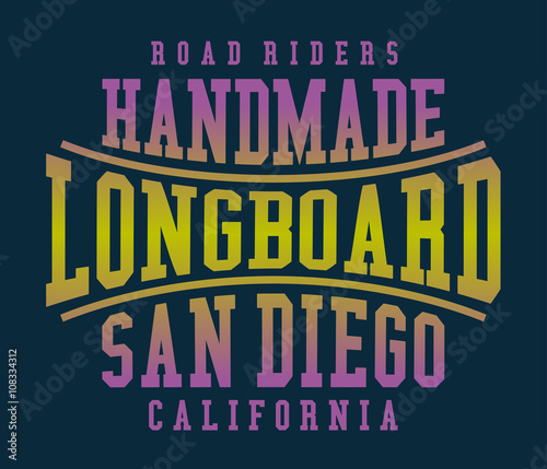 Handmade Vintage Longboard Sign