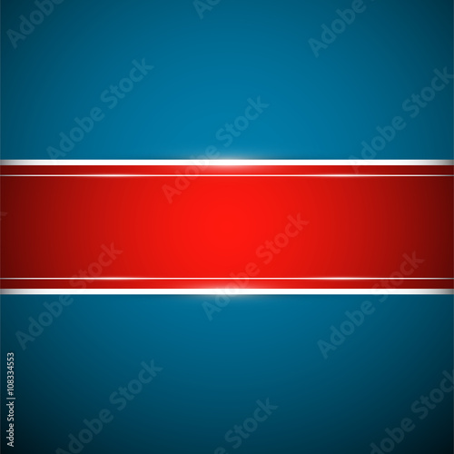 Blue background with red banner Free Download Blue background with red banner - GFXLoad