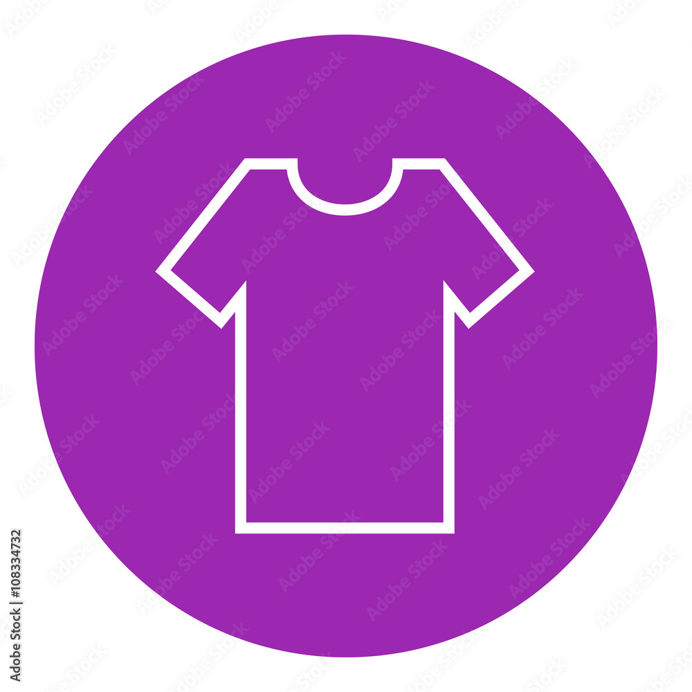 T-shirt line icon. T-shirt line icon.