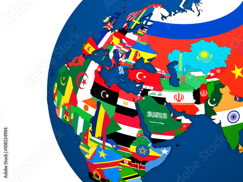 Political EMEA map