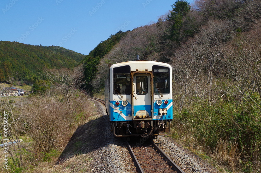 Naklejka premium 予土線の列車