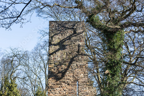 Turmruine der Burg Luttelnau  in Essen Kettwig. photo