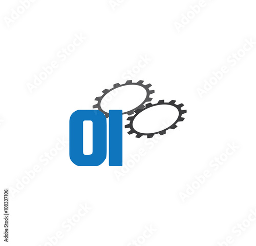 oi alphabet with 2 gears