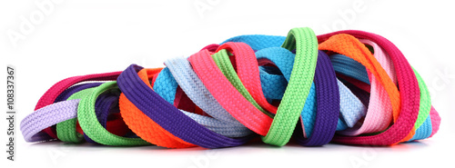 Colorful shoelaces shoe laces photo