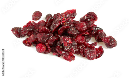 dried cranberry isolated on white