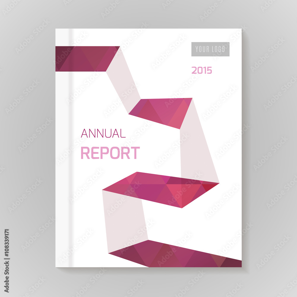 Fototapeta premium Annual Report Cover vector illustration