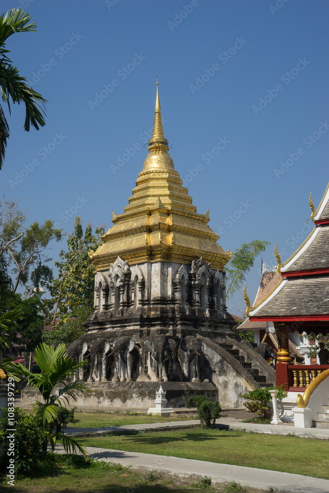 Fototapeta premium Chiang Man Temple , Chiang Mai, Thailand