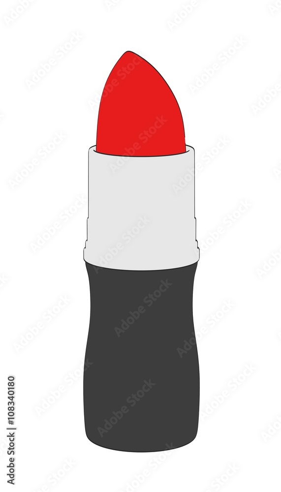 2d cartoon illustration of lipstick 2d cartoon illustration of lipstick