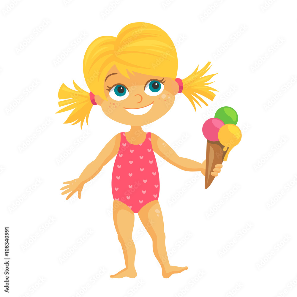 Vector Illustration of a Happy Child Vector Illustration of a Happy Child